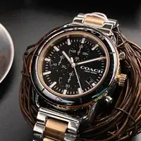 在飛比找momo購物網優惠-【COACH】COACH蔻馳男錶型號CH00119(黑色錶面