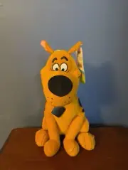 Scooby-Doo Sitting Plush Toy Dog Stuffed Animal With Tags Round 1