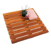 Shower Mat, Non-Slip Bath Mat, Luxury Spa Mat, Wooden Mat for Medium Teak