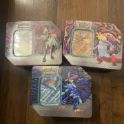Pokémon TCG Paldea Partner Tins Sealed Bundle Factory Sealed Set