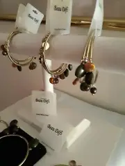 1 multi stone glass 3pc METAL Bangl bracelet vintage lt#2000e high-end FASHION