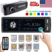 In-Dash Car Stereo Audio AM FM Aux Input Receiver USB Bluetooth MP3 Radio Player