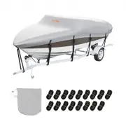 VEVOR Boat Cover 600D Waterproof 23-24 ft Boat Cover V-Hull Tri-Hull Runabout