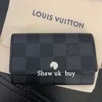 精品二手 LV N62662 LOUIS VUITTON 路易威登 6 匙 經典 黑色棋盤格 鑰匙包 鑰匙扣 卡包