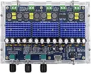 FSNEODYV Audio Amplifier Board， XH-A310 5.0 TPA3116D2 4 Channel Power Amplifier Board Blue 167x120x38mm
