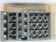 LEGO Parts - Dark Bluish Gray Plate 4 x 4 - No 3031 - QTY 5