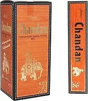 Balaji Chandan Pure Mysore Sandal Mild Incense Sticks, (12 Units x 15 Sticks), Brown,11 x 9.7 x 25 cm
