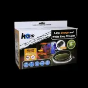 Korr 1.2M Ezy Fit LED Strip Light Orange/White Bar Camping Lighting Accessories