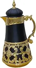 STARTIST Thermal Coffee Carafe, 1L Tea Pot, Beverage Dispenser, Hot Water Dispenser Coffee Pot for Cafe Home Restaurant Office, Black