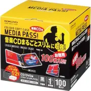 Kokuyo CD / DVD case media pass one accommodates 100 sheets black EDC-CME1 [7e4]