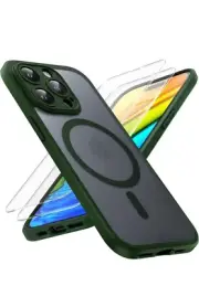 iPhone 14 Pro Case [Full Camera Protection] Fit For Magsafe - Alpine Green