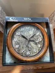 Mossy Oak 12” Solid Pine Decorative Wall Clock