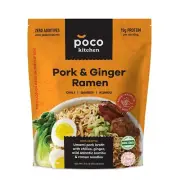 Poco Kitchen Ramen Noodle Pork & Ginger 3.5 oz (Pack of 10)
