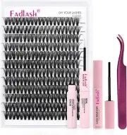 DIY Lash Extensions Kit, Lash Clusters Individual, Lash Bond and Seal, Clusters