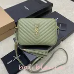 Y家 爆款 LOU BAG 牛油果綠 V字紋 牛皮 金錬 相機包 單肩包 斜挎包 側背包 505730