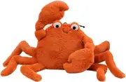 Lifelike Crab Plush Crab Hugging Pillows Soft Stuffed Sea Life Crab Toy Huggable Red Crab Cute Plushie Marine Dolls Gifts,15.7'