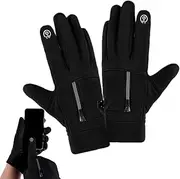 [yanzisura] Winter Biking Gloves,Full Finger Touchscreen Riding Gloves - Cold Weather Gear, Anti-Slip Sports Supplies for Running Fishing Hunting