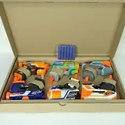 NERF MicroShots 6-Blaster Bundle - 6 Mini Dart-Firing Elite Blasters 6 Darts NEW