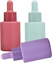 WOONEKY Mini Glass Dropper Bottles Essential Oil Travel Bottles Reusable for Outdoor