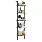 Industrial Ladder Shelf, 5 Tier Book Shelf, Open Space Wall 5 tier Vintage