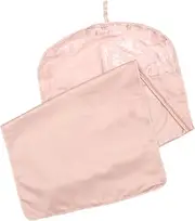 [WOOVEEWIND] 1Pc Pink Suit Cover Dustproof Clothing Bag with Zipper Protective Garment Pouch for Dresses and Coats Washable and Reusable for Wardrobe Organization