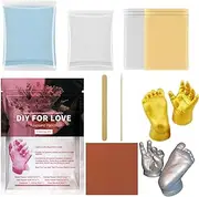 Hand Mold Kit,Handmade Hand Hold Casting Kit - Romantic Couple Activities, Keepsake Sculpture for Handmade Crafting Home Decor Display