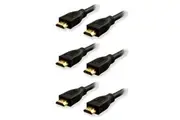 3x Sansai 1.5m High Speed HDMI Cable Ethernet 3D HD 1080P for TV DVD Blu-ray