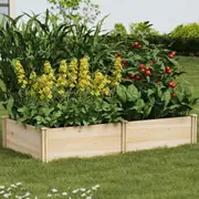 Livsip Garden Bed 160x80x30cm Raised Wooden Planter Box Container Growing Plant