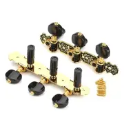 Vintage Classical Guitar Machine Head Tuners 3R 3L Guitar Tunings Pegs Key