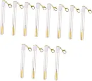 FOMIYES 3sets Portable Eyelash Tube Set Makeup Brush Wands Eyelash Spoolie for Eye Makeup Sturdy Acrylic Reusable Tools 4pcs*3