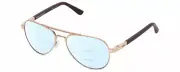 REVO Raconteur Unisex Aviator Multi-Focus Blue Light Blocking Glasses Gold 58 mm