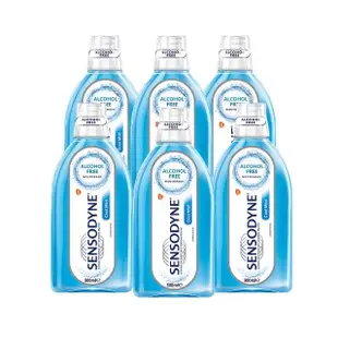 【SENSODYNE 舒酸定】抗敏漱口水 500mlX6入(酷涼薄荷)