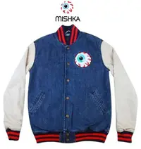 在飛比找Yahoo!奇摩拍賣優惠-Mishka MNWKA JACKET 眼球 棒球 外套 夾