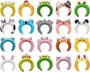[Generic] Balloon Headband,Cartoon Balloon Hair Hoop Zoo Animals Headband - Inflatable Hats Favors Cute Animals Head Wearing Balloons for Festival