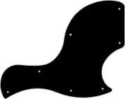 WD Custom Pickguard For Gibson 2018 SG Junior #03 Black/White/Black