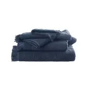 4PK MM Linen Tusca Onyx Soft Cotton Face Washer 700GSM Home/Bathroom 33x33cm
