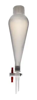 Eisco Labs 100ml Polypropylene Separatory Funnel with Screw Cap and Stopcock