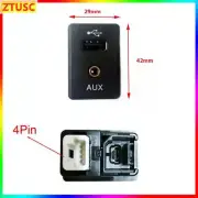 28023-4BA0B 4 PIN Car AUX Input USB Socket Port Adapter For Nissan Altima Rogue