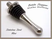 Mini Bottle Stopper Kit & Free Chuck Stainless Steel Teardrop Lathe Woodturning