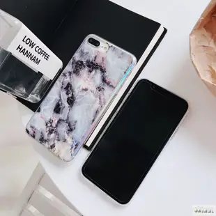 【潮殼】iPhoneX i8 i7 i6 i6s Plus 手機殼 ins鐳射大理石紋 時尚 全包軟殼