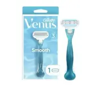 NEW WOMENS Venus Smooth Women s 3 Blade Razor Handle with 1 Blade Refill