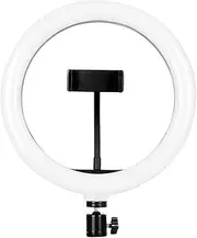 10 Inch Ring Light P graphy Lamp Beauty Light 3000K-6500K Dimmable Light USB Powered with Phone Holder for Live Streaming Facial Makeup Vlog Black One Size