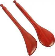 2pcs Wooden Scraping Massager Tool for Facial Relaxation Care Durable and Portable Design for Home Use and Gifting to Friends and Family