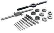 Irwin Hanson 24608 18 Piece Metric/Frac Tap + Die Bst Sm