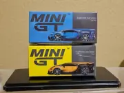 Mini GT 1:64 Bugatti Vision Gran Turismo Light Blue #266 & Yellow #317
