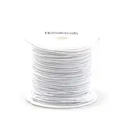 75 Feet 1mm White Stretchy Fabric Elastic Beading Cord Easily Knots