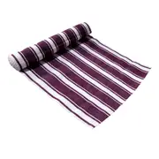 Ribbed Pattern Table Runner Panama Narrow Aubergine by IDC Homewares