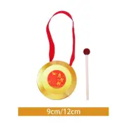 Hand Percussion Brass Gong Kids Gong with Round Play Hammer Kids Small Gong for