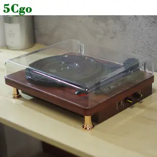 5Cgo透明上蓋小型留聲機復古老上海銀行客廳歐式老式唱片機黑膠唱盤機電唱機LP台灣用藍t611802388948