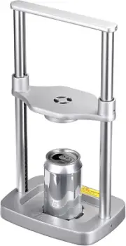 Can Crusher, Foot Operated Pedal Can Smasher with Spring Design, Metal Can Compa